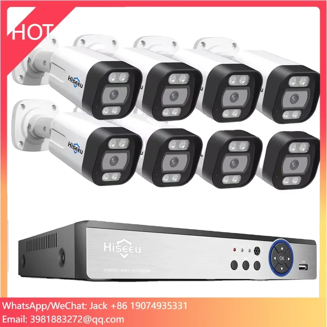 Hiseeu 4K 8channel 8mp Outdoor - Ip Camera Outdoor 4K 评论和价格