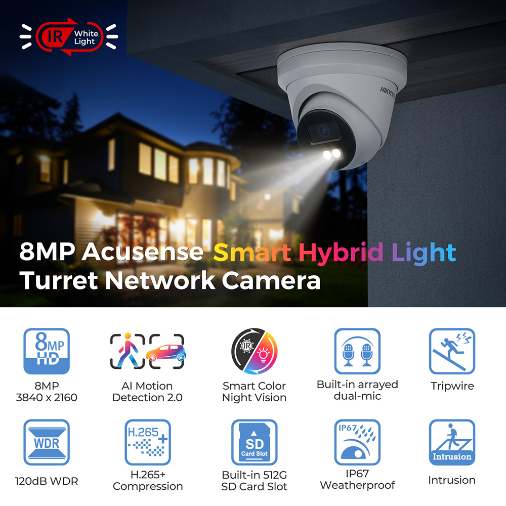 Hikvision DS-2CD2383G2-LI2U 8M - Home Security Online 评论和价格