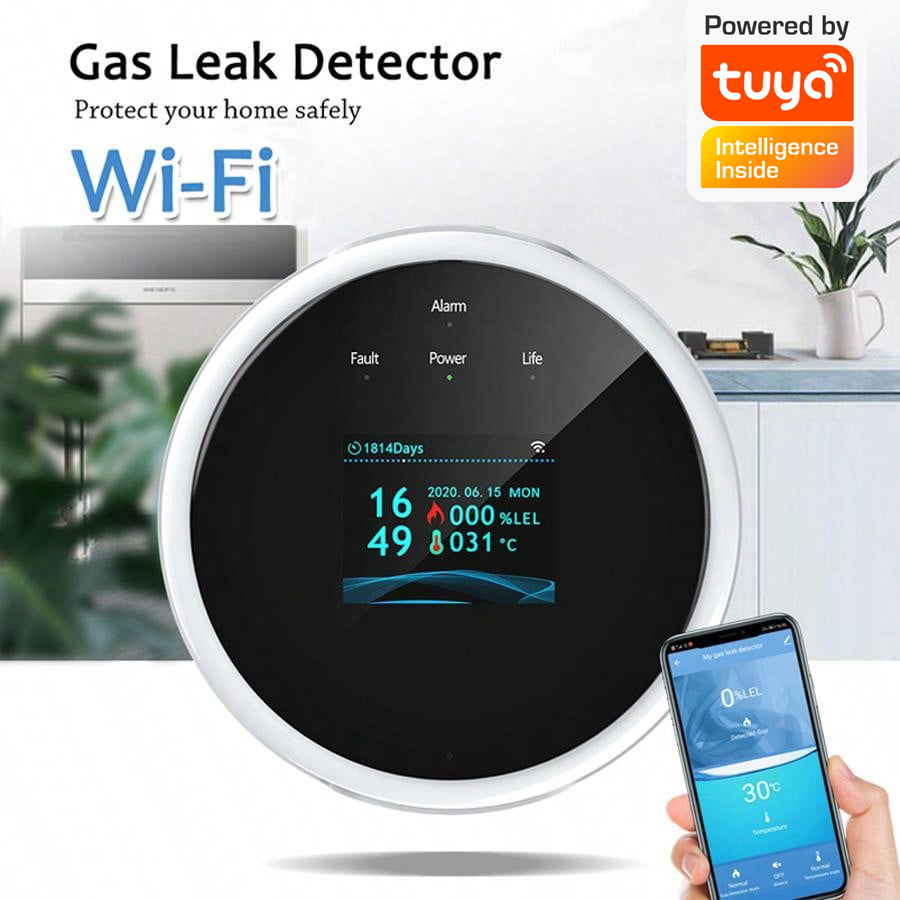 2.4G WiFi Gas Alarm Sensor Com - Home Security Equipment 评论和价格