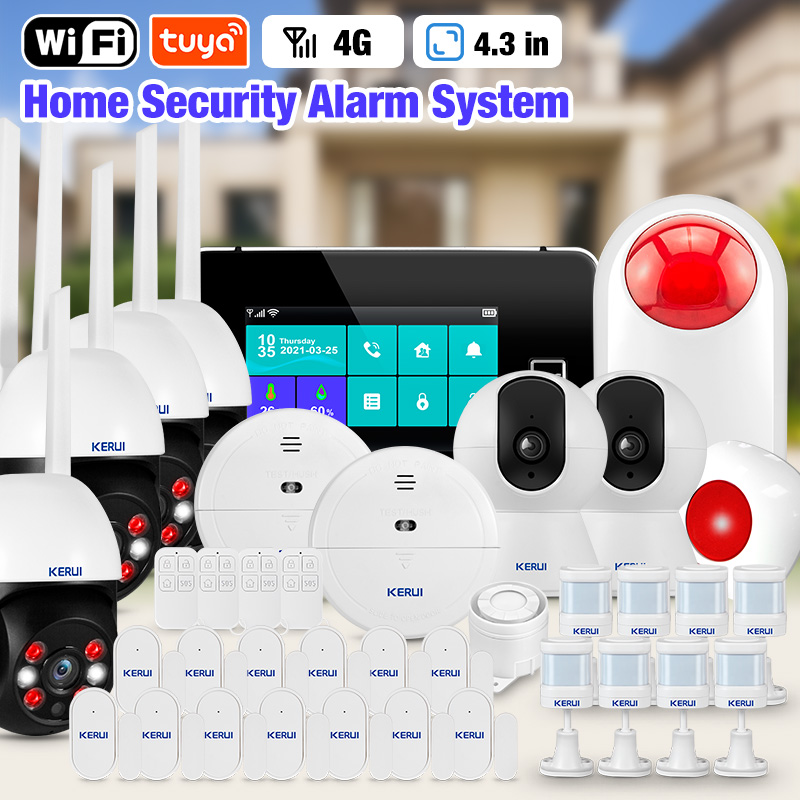 KERUI 4.3 Inch Touch Screen Ho - Home Security No Wifi 评论和价格