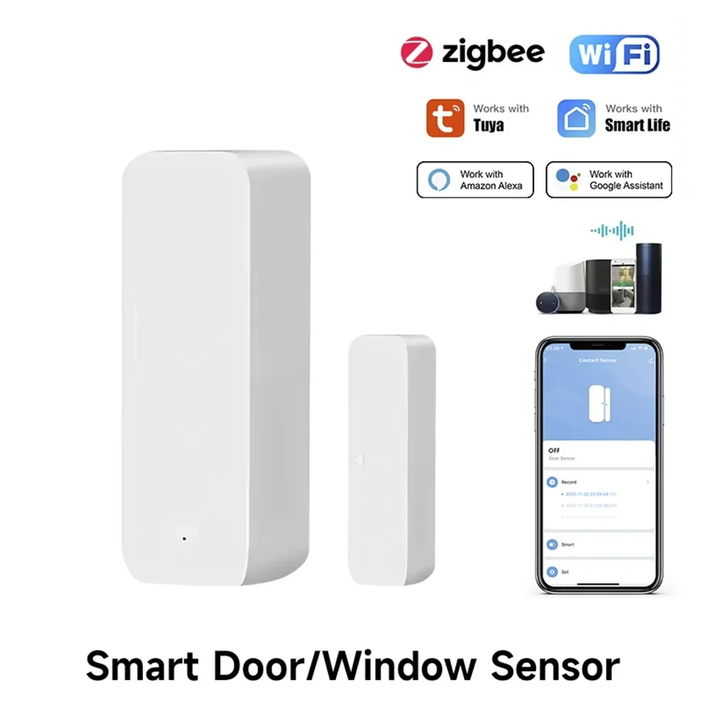 Tuya Zigbee/WiFi Magnetic Door - Window Alarm Sensor 评论和价格