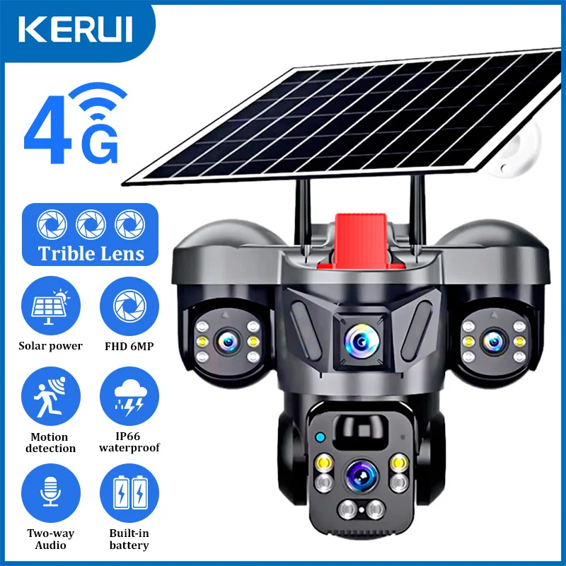 KERUI V380 Pro Outdoor PTZ 6MP - Home Security No Wifi 评论和价格