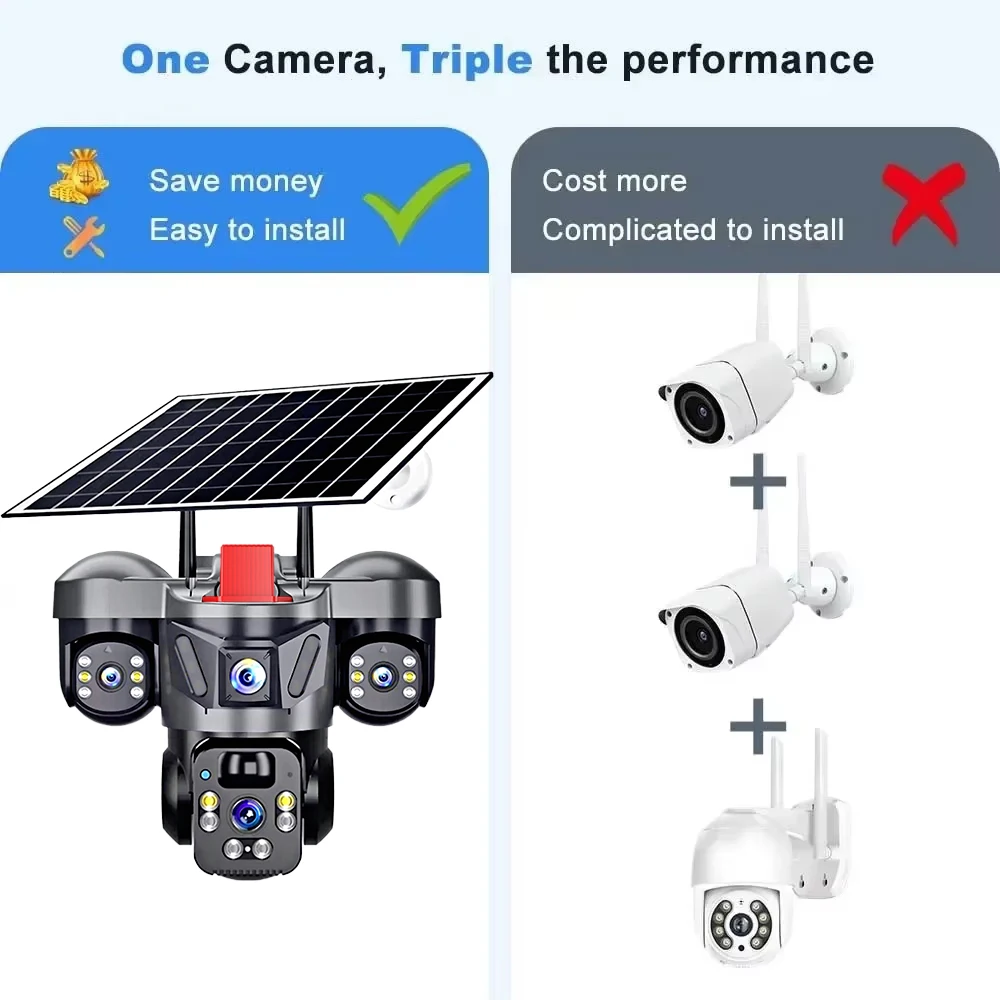KERUI V380 Pro Outdoor PTZ 6MP - Home Security No Wifi 评论和价格