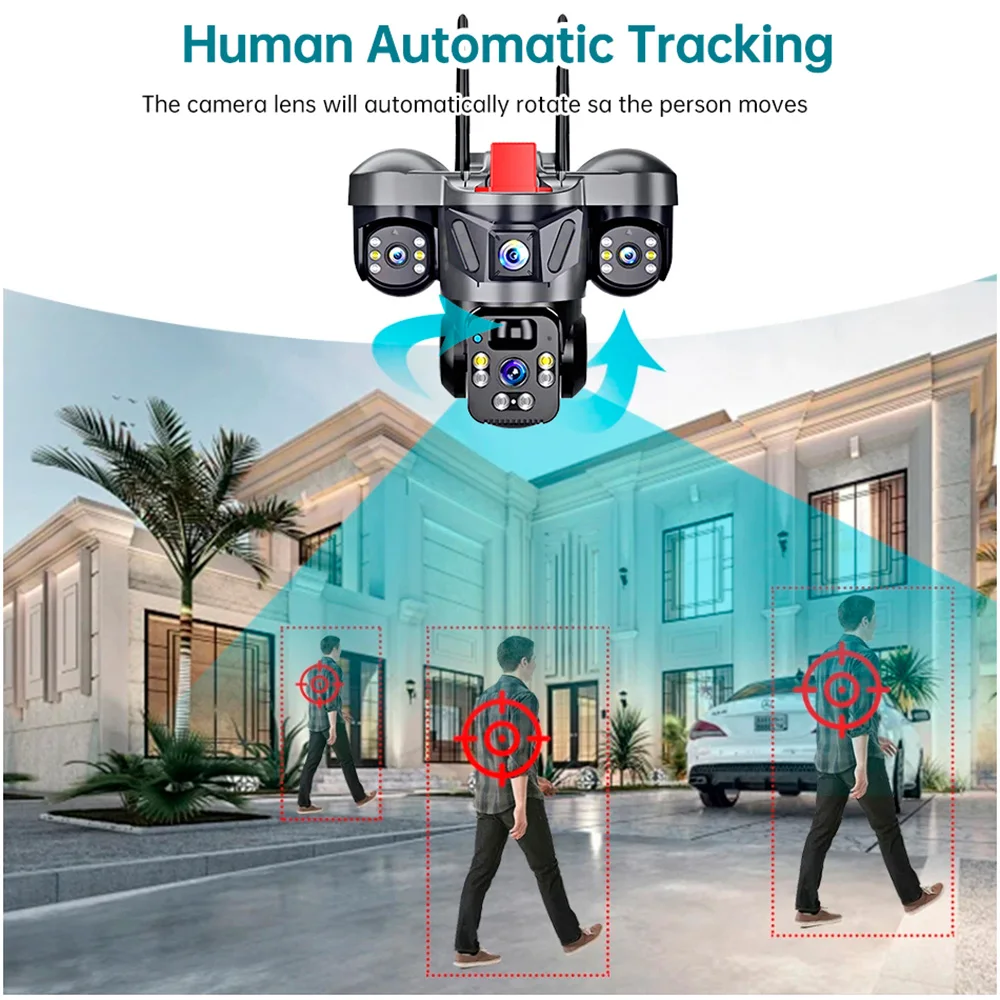 KERUI V380 Pro Outdoor PTZ 6MP - Home Security No Wifi 评论和价格