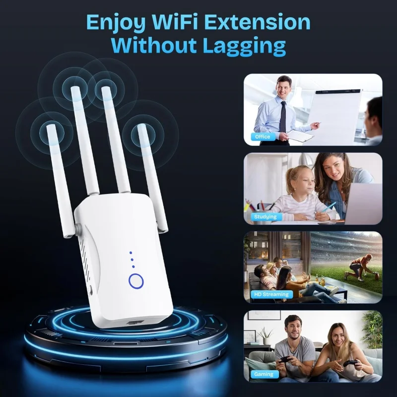 2.4G/5GHz Dual Band WiFi Repea - Home Security No Wifi 评论和价格