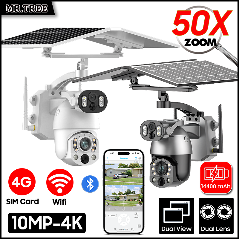 4K 50X Optical Zoom Dual Lens  - Ip Camera Outdoor 4K 评论和价格