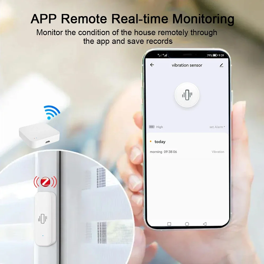 Tuya WiFi/Zigbee Smart Vibrati - Home Security With Monitoring 评论和价格