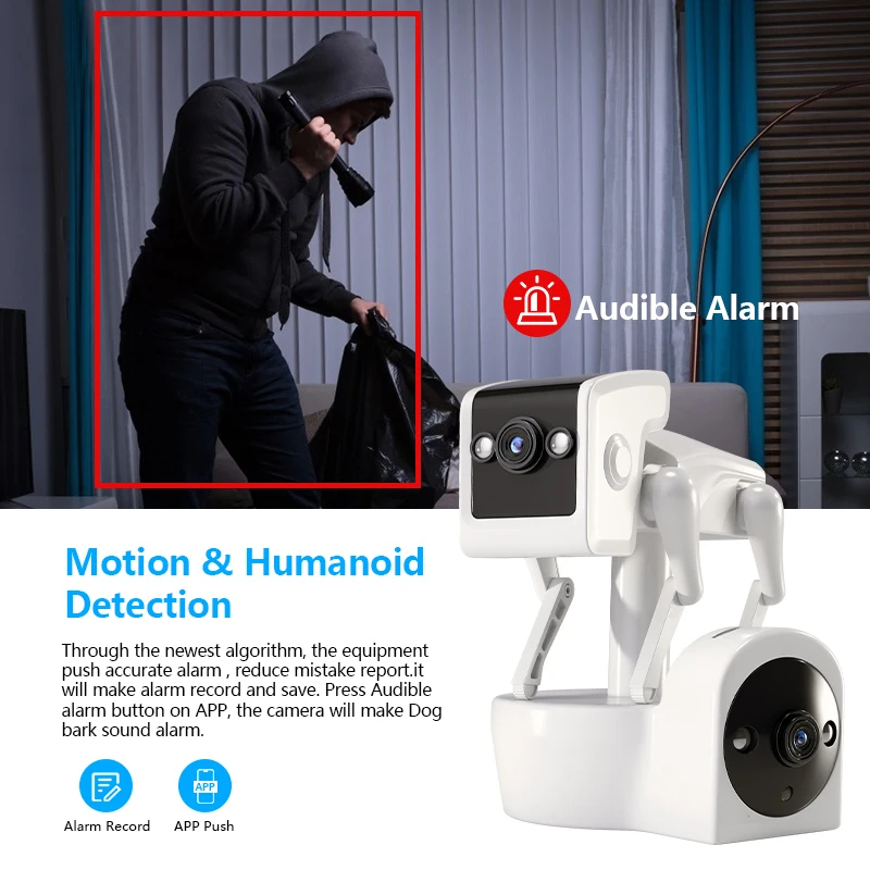 1080P 5G Dual Lens Robot Dog C - Home Security Robot Dog 评论和价格