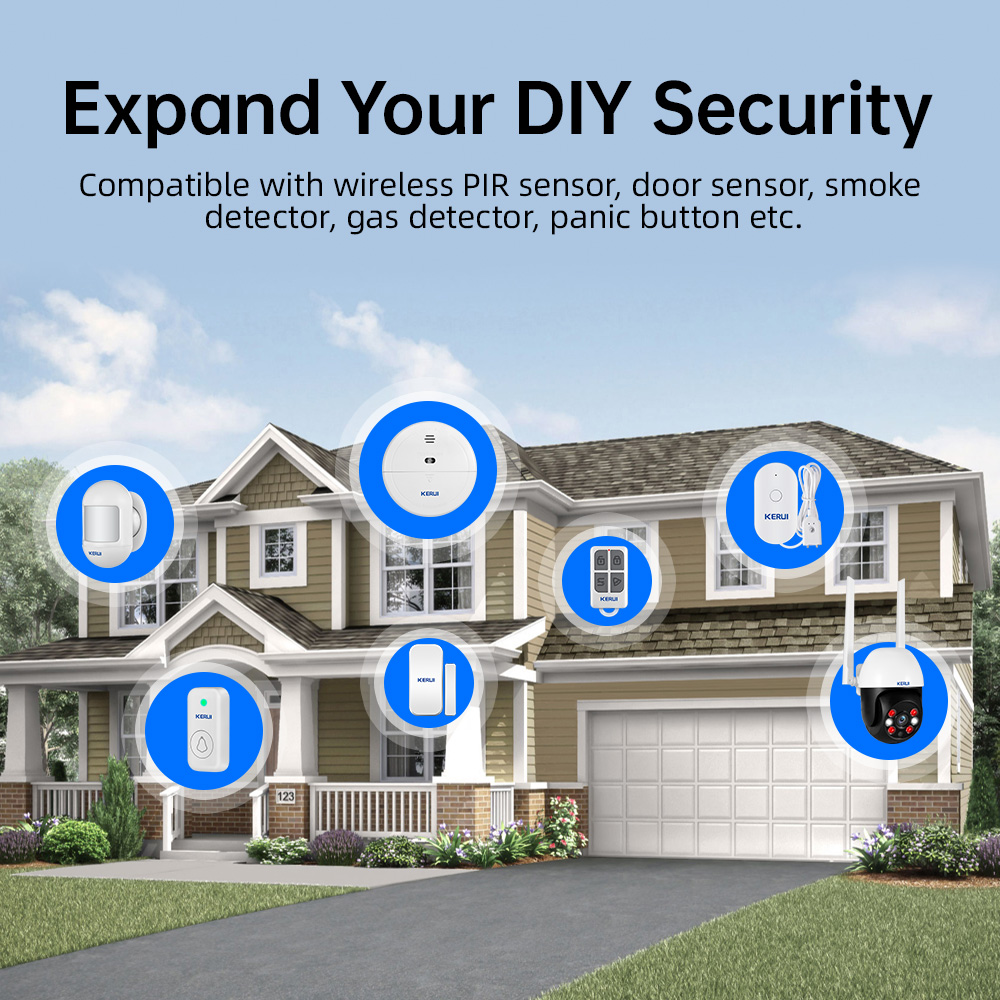 KERUI Tuya Wireless Home Alarm - Home Security No Wifi 评论和价格