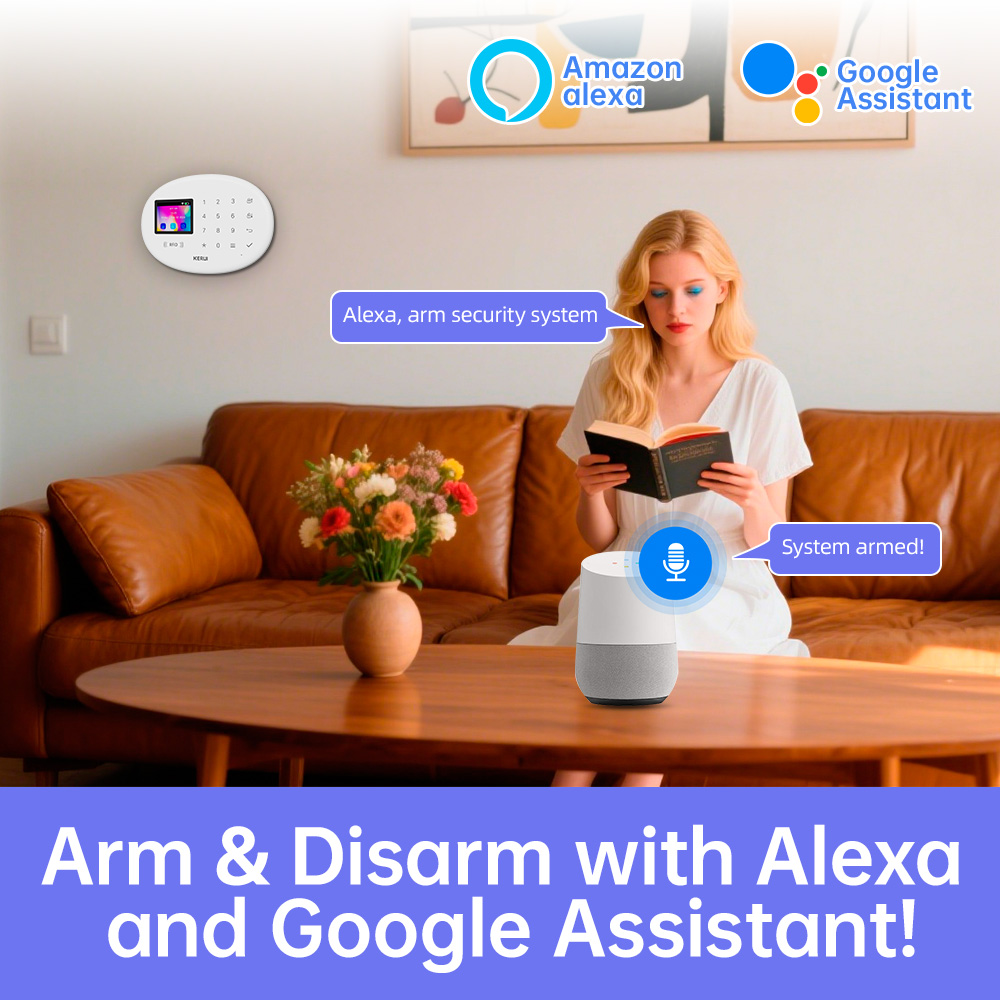 KERUI Tuya Wireless Home Alarm - Home Security No Wifi 评论和价格