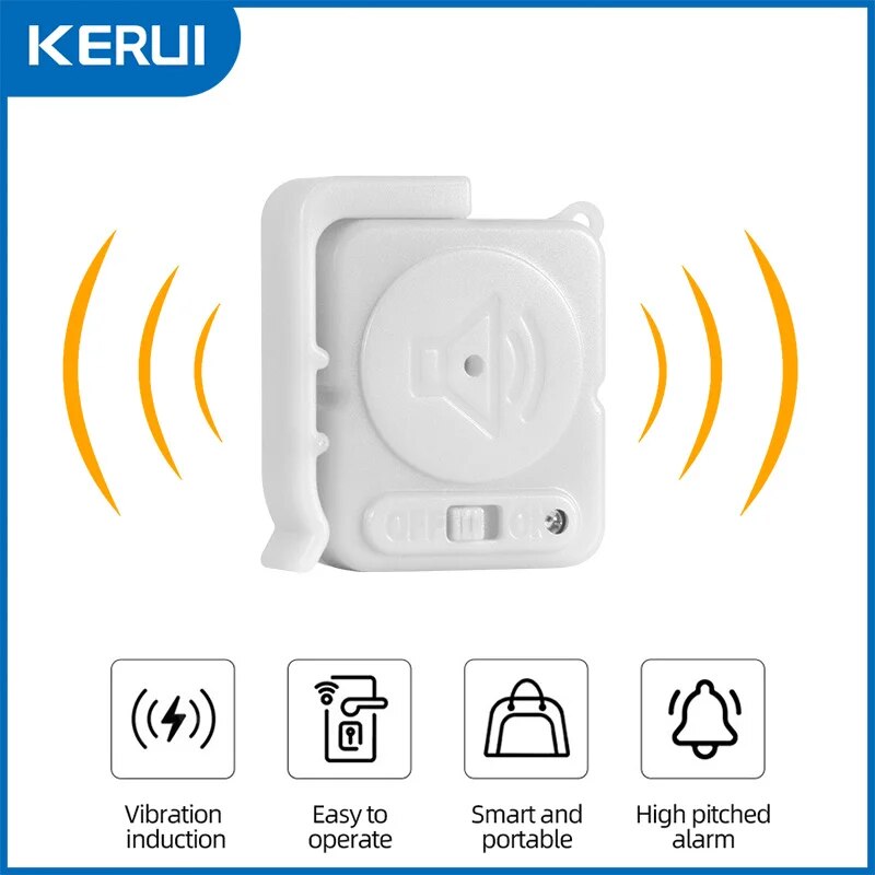 KERUI Wireless Vibration Alarm - Window Alarm Sensor 评论和价格