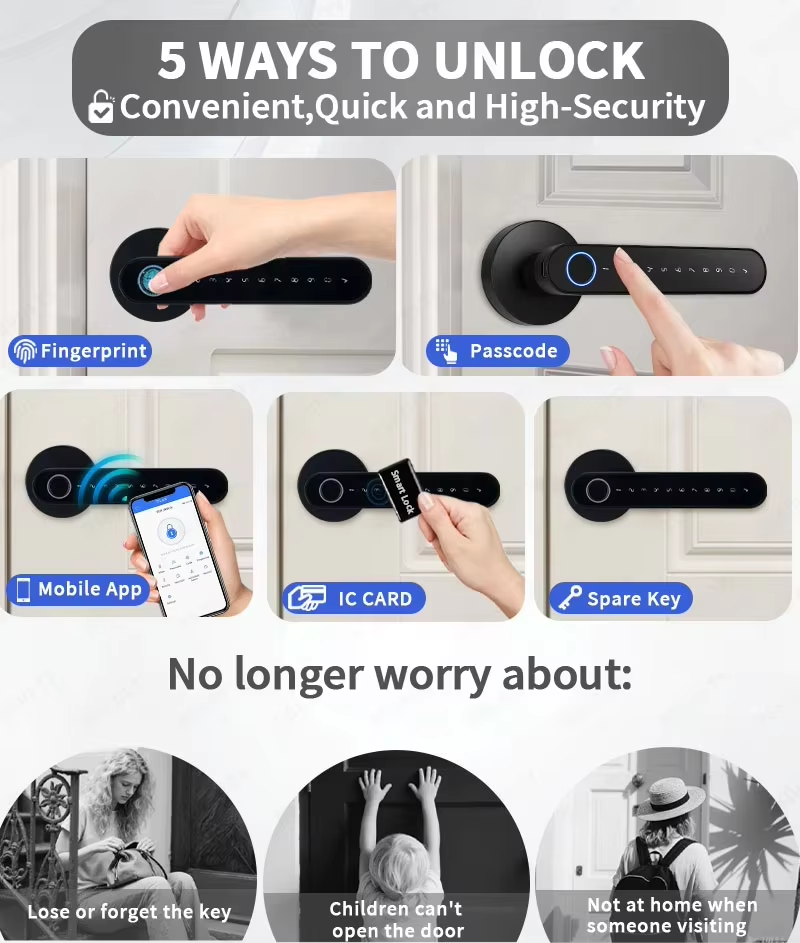 TTLock Smart Digital Door Lock - Home Security Locks 评论和价格