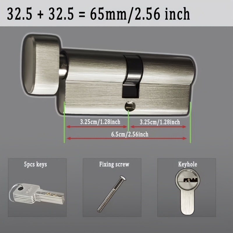 1Pc European Standard All-Copp - Home Security Locks 评论和价格