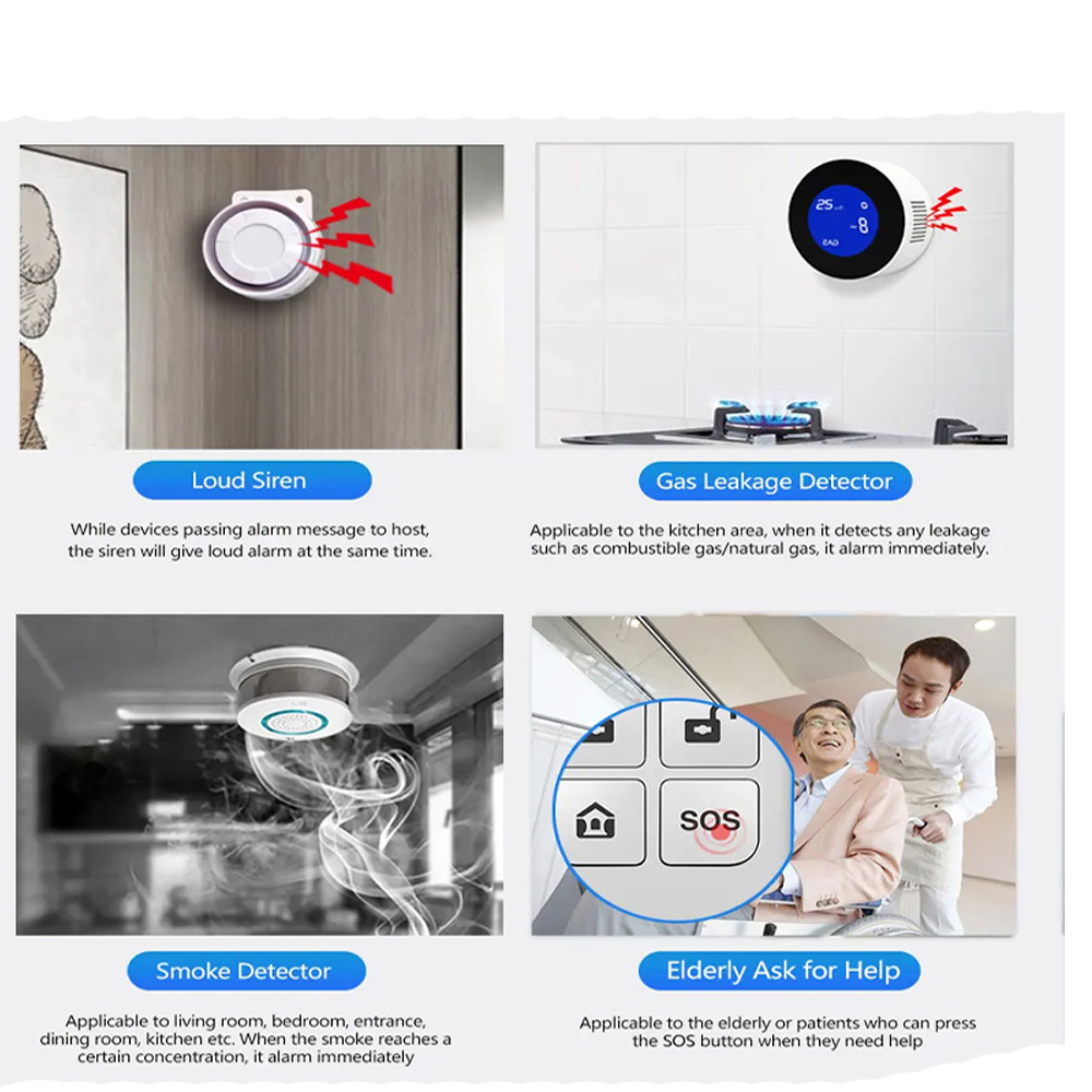 PGST 4G Tuya Smart Home Alarm  - Home Security System Installation 评论和价格